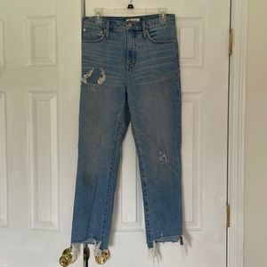 Madewell light wash classic straight jeans Size 27.
